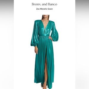 Bronx and Banco Zoe Metallic Gown